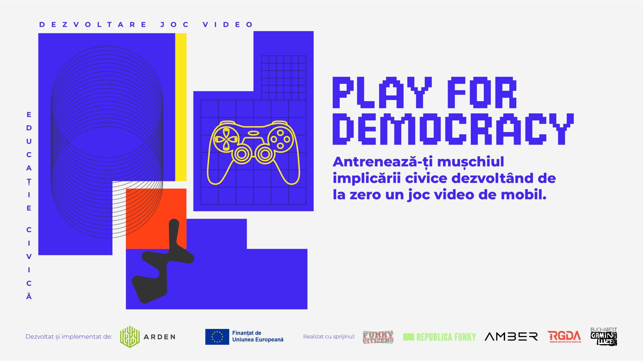 Play for Democracy cheamă tinerii să dezvolte un joc video care să inspire tânăra generație să iasă la vot în 2024