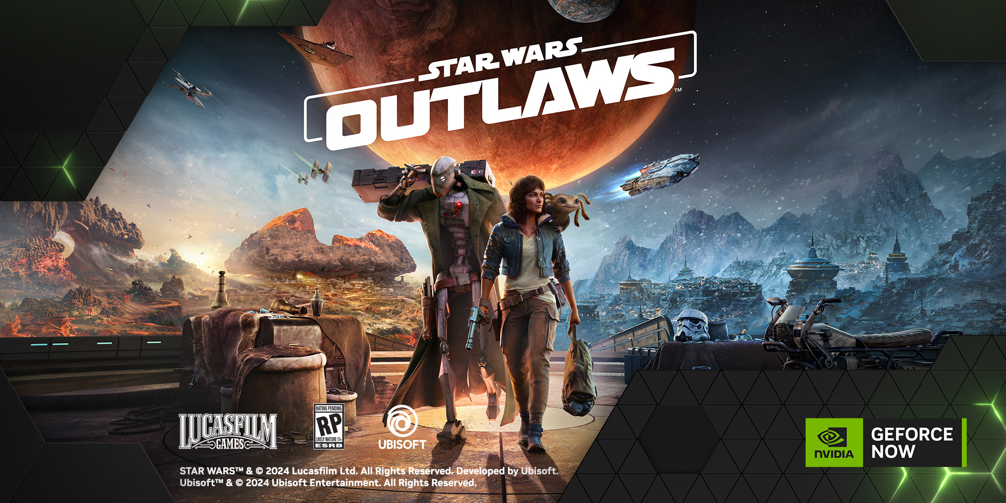 Star Wars Outlaws și Visions of Mana, disponibile pe GeForce Now, alături de peste alte 20 de jocuri noi