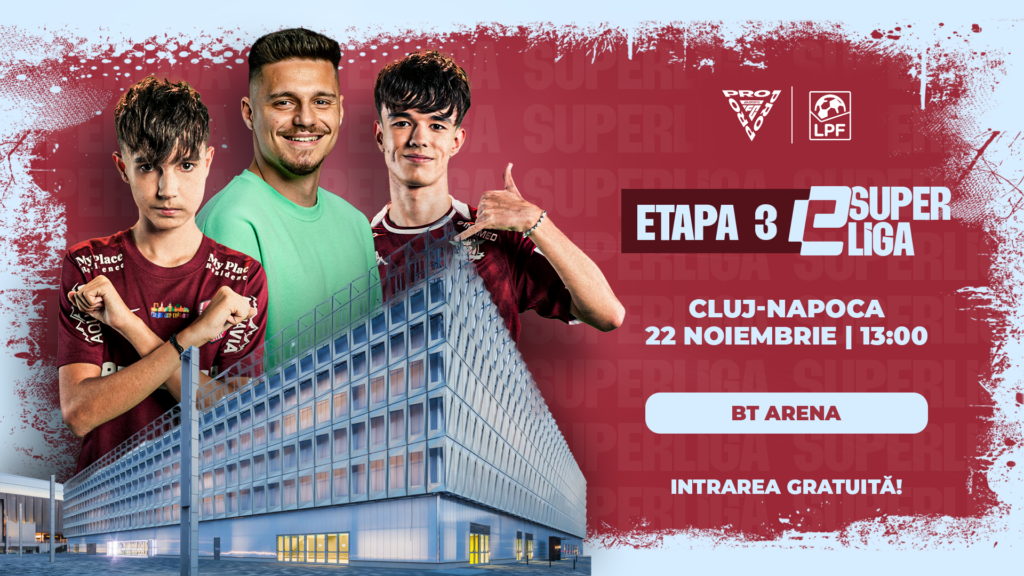 A treia etapă din eSuperliga se va desfășura la Cluj-Napoca, pe 22 noiembrie